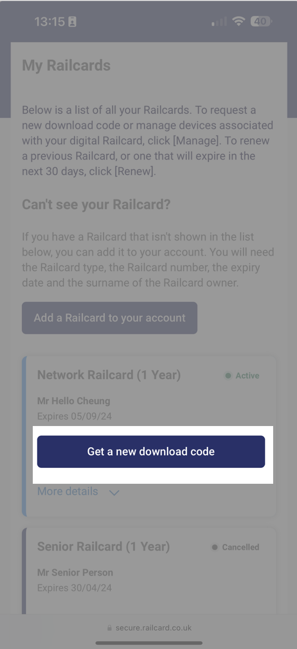 can you travel without your railcard