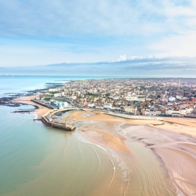 Margate Beach from London by train image