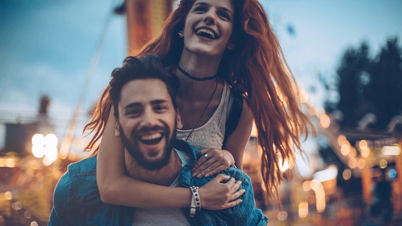 couple at a festival